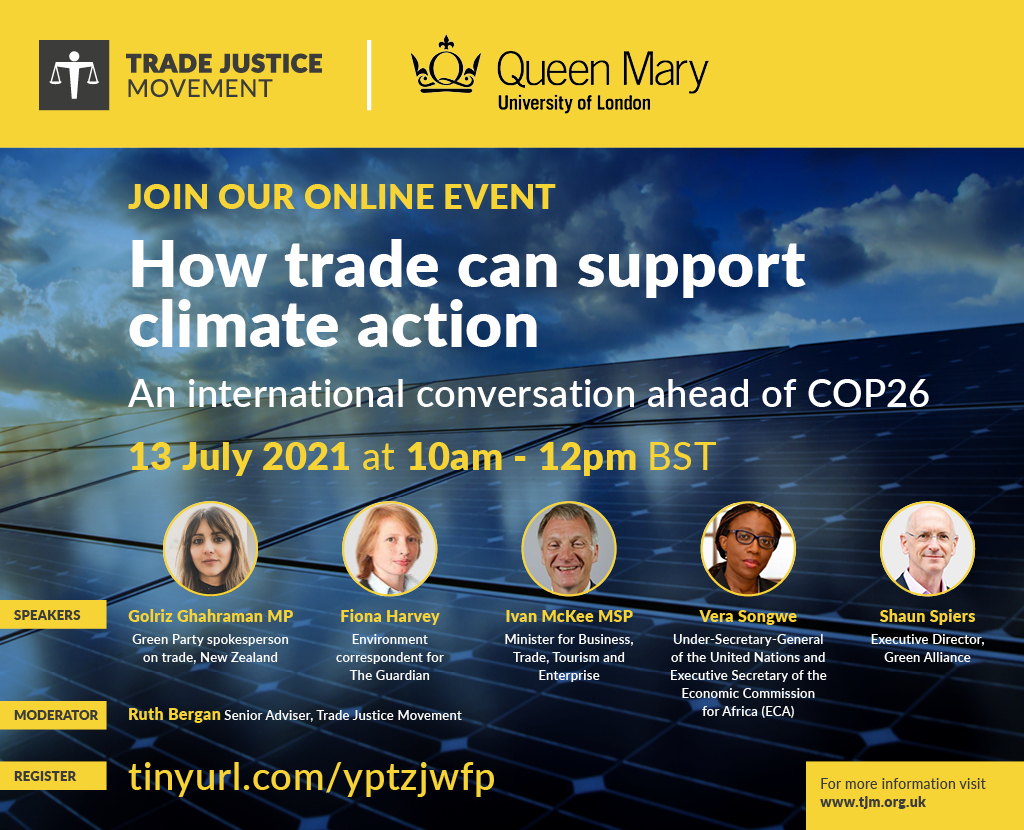 How trade can support climate action: An international conversation ahead of COP 26
