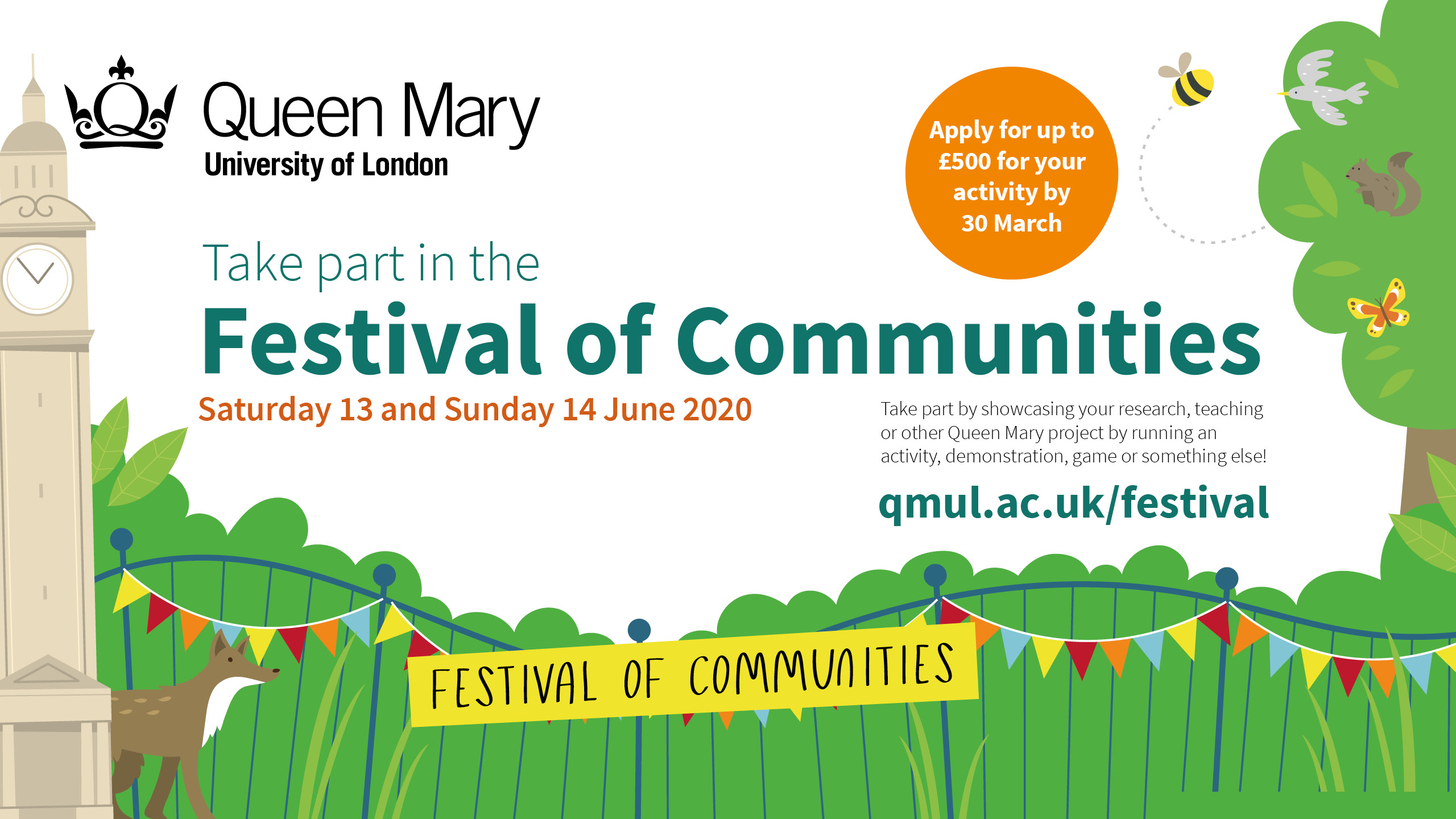 Details for 2020 Festival of Communities event at Queen Mary