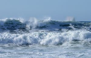 Waves breaking