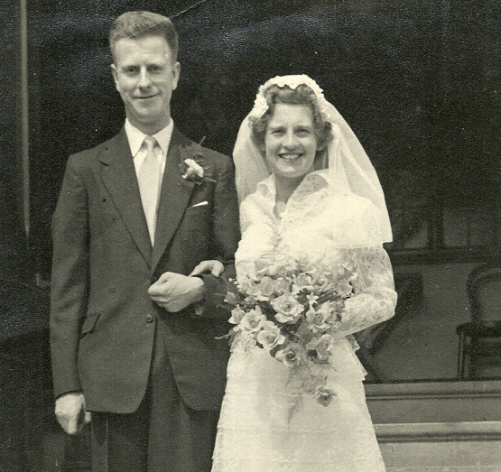 William and Pamela Boulton on their wedding day