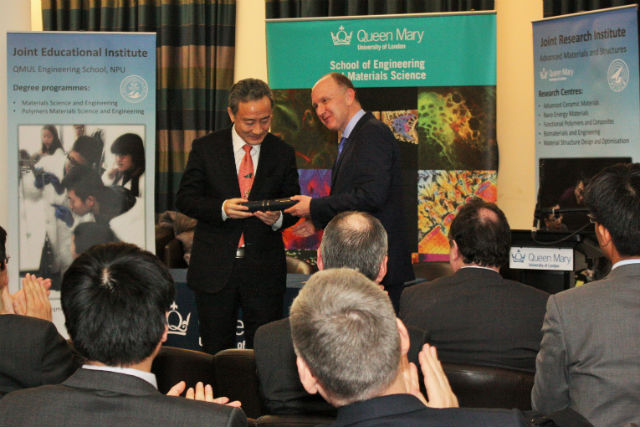 President and Principal, Professor Colin Bailey with Honorary Professor Wang Jinsong, 2017