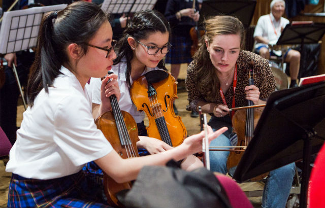 Students participating in the Music Junction programme. Credit: Marc Gascoigne 
