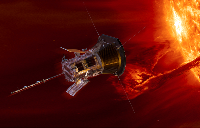 Image of Parker Solar Probe. Credit: APL/NASA GSFC