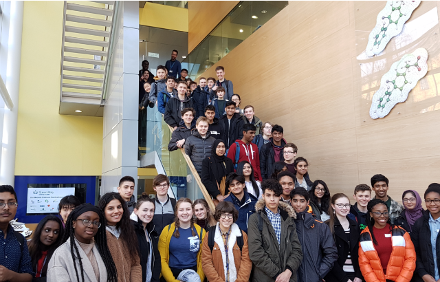 The 63 students that took part in the Royal Society of Chemistry (RSC) Schools’ Analyst Competition (SAC’19) in the Joseph Priestley building of the Department of Chemistry and Biochemistry.