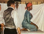 This 1952 painting by Robert Thom is the only known representation of Lucy, Anarcha and Betsey. Pearson Museum, Southern Illinois University School of Medicine
