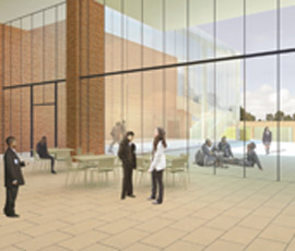 Artist’s impression of the internal courtyard