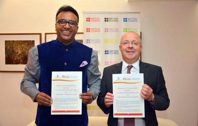  Professor David Sadler and Professor C. Raj Kumar signed the MoU