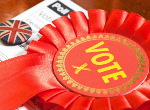 Stock image of Labour party rosette. Credit: stocknshares/iStock.com