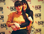 Cecilia Frugiuele (left) and Desiree Akhavan at the BFI London Film Festival