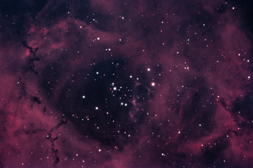 Rosette Nebula in the constellation Monceros, taken using the remotely operated observatory