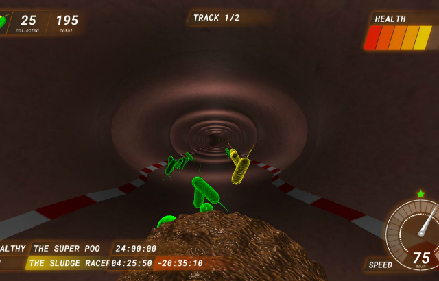 Screenshot from Poo Racer