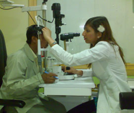 Radhika Gulati in India eye hospital credit:Radhika Gulati 