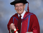 Dr John North - as an nonagenarian he is one of UK's oldest graduates