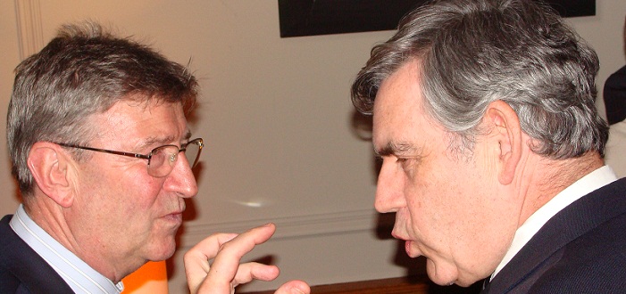 Prof Jennings with Gordon Brown