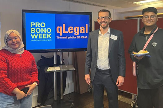 Attendees of the qLegal Pro Bono panel event