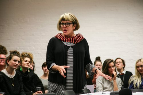 Lois Weaver hosting the Live Art and Feminism at the Live Art Development Agency, London 