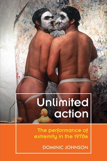 Book cover image of Johnson's book Unlimited Action featuring a photograph of the Kipper Kids