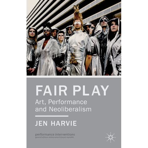 The cover of Jen Harvie's book Fair Play featuring an image of Marcus Coates