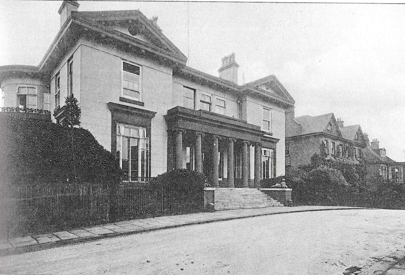 Black and white image of Kidderpore Hall in Westfield College