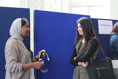 Students at the student induction event