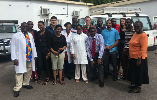 Group photo of malnutrition research team