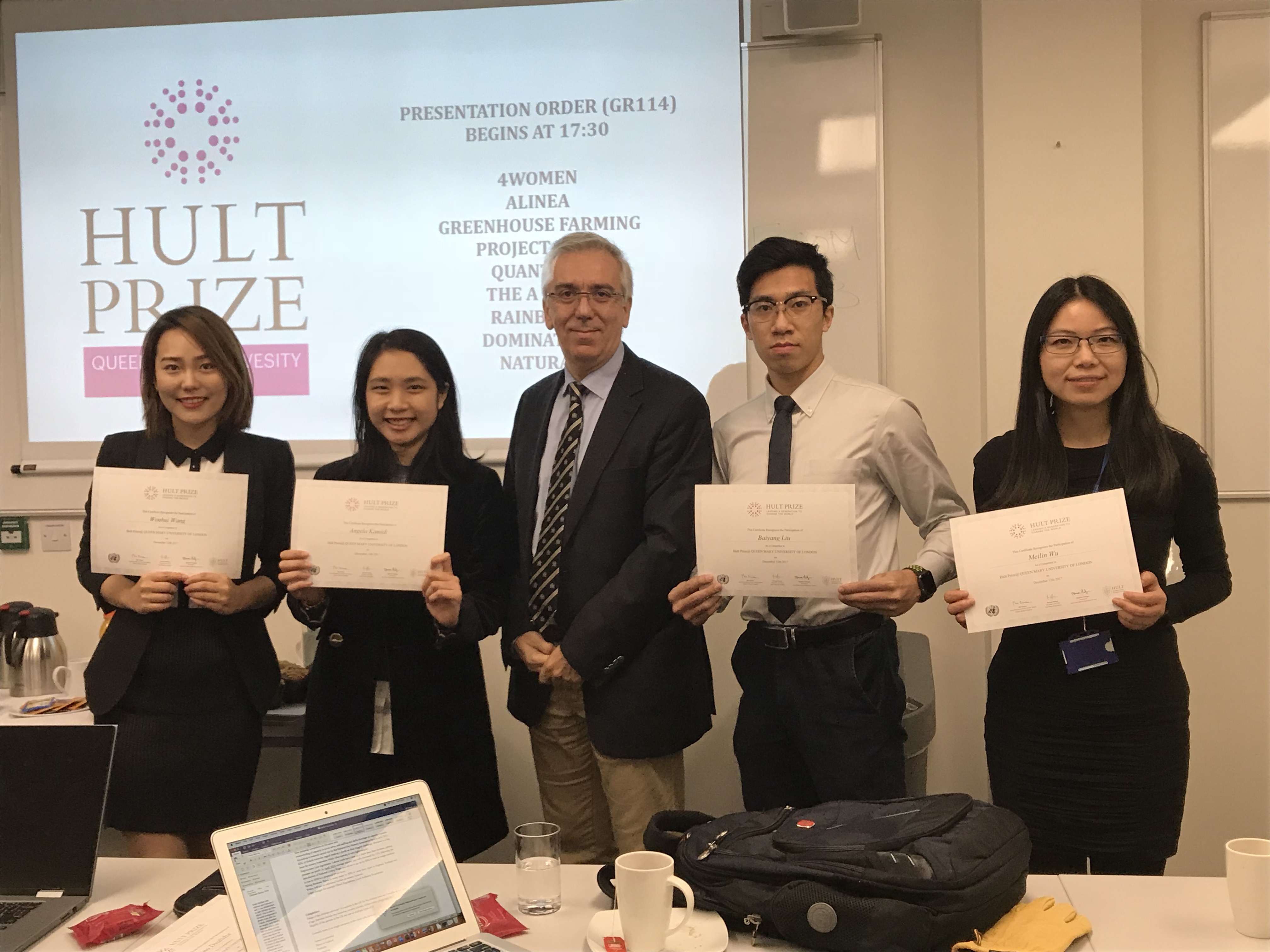 Rainbows - runners up attending Regional Finals in San Francisco - Hult Prize 