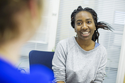 Student in an appointment