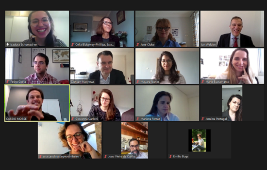 Members of the Brazil CCLS chapter in a Zoom meeting