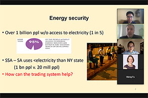 A zoom screen at a CCLS China Chapter event on 'Energy Security'