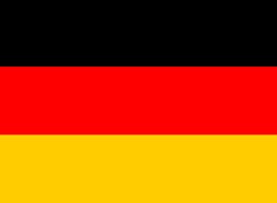 German flag - black, red, yellow horizontal stripes