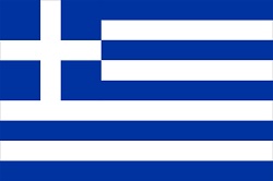 Blue and white Greek flag