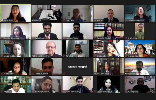 CCLS alumni in India in a zoom meeting