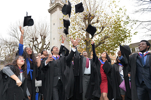 Queen Mary law students at winter graduation