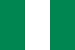 Nigerian flag green white green vertical stipes