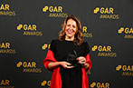 Professor Maxi Scherer with her GAR 2023 award