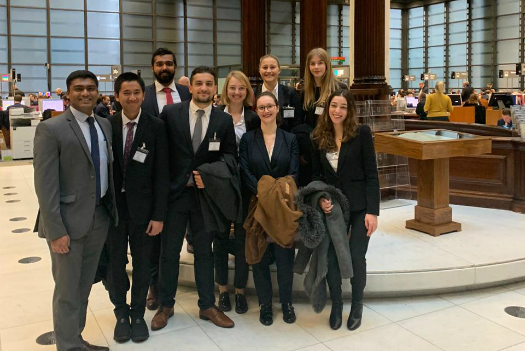 LLM students on the Lloyd's of London tour
