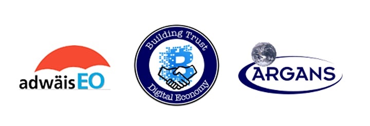 AdwaisEO, Building Trust Digital Economy, Argans logo collection