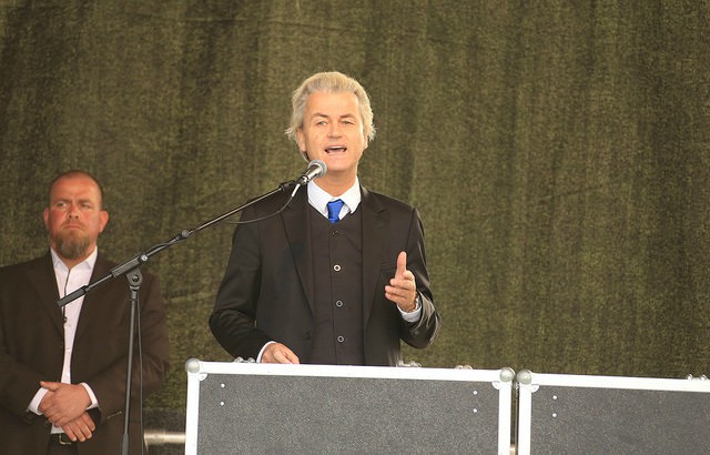  Geert Wilders giving speech