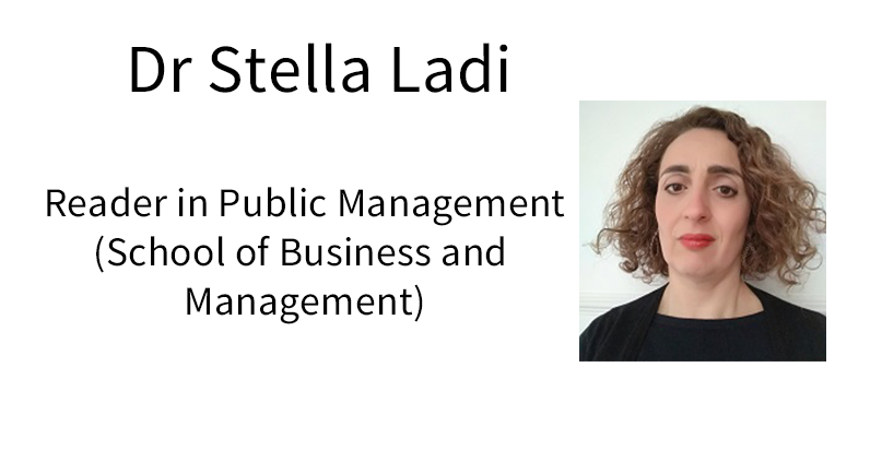 Dr Stella Ladi, Reader in Public Management (School of Business and Management).