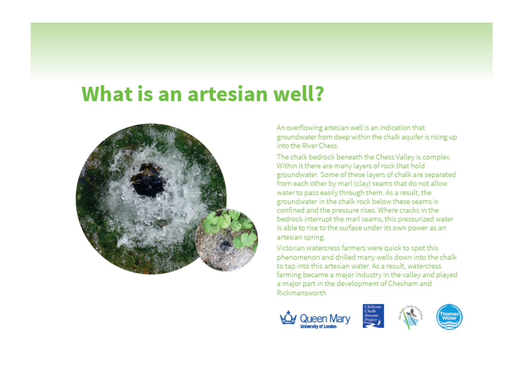 Thumbnail for an educational poster explaining artesian wells.