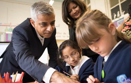 Mayor of London Sadiq Khan visits Netley Primary School in Camden