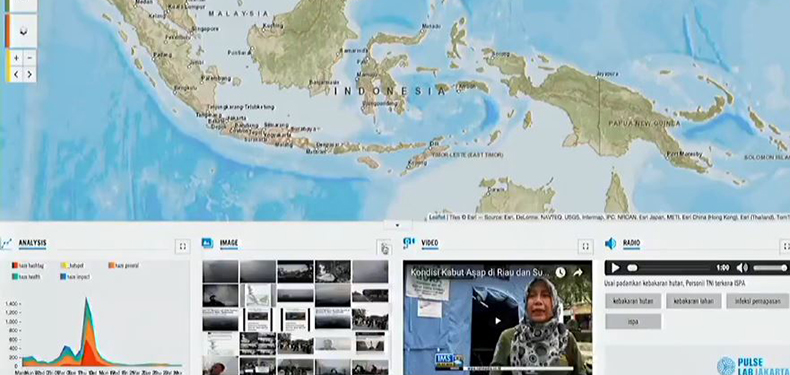 Screenshot of a slide from Fleur John's lecture showing a map on Indonesia