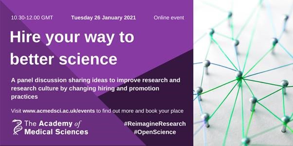 Advert for 2021 Hire your way to better science Event by AMS