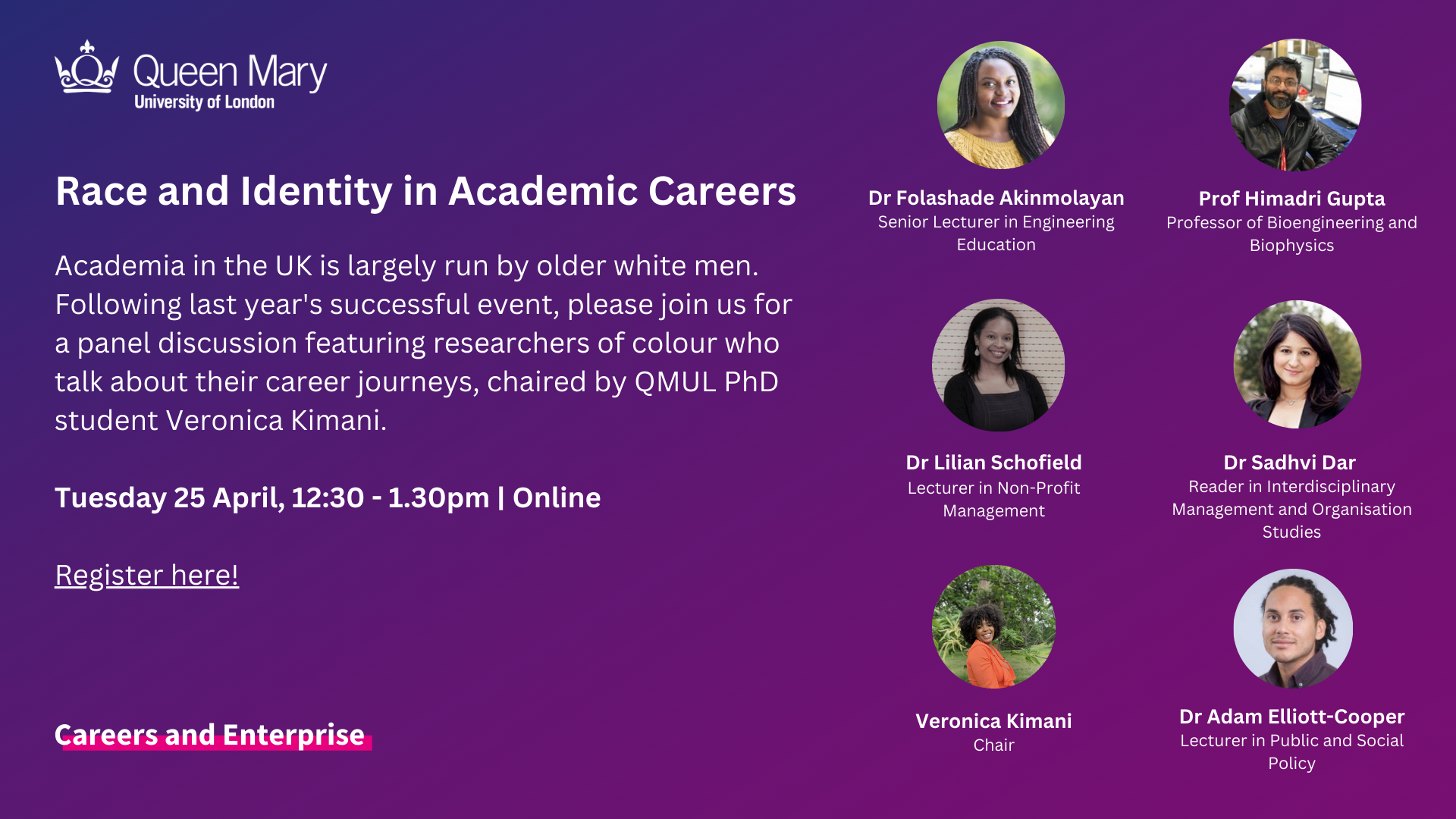 Race and Identity Careers poster