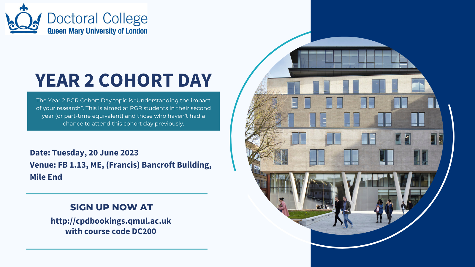 POSTER OF Year 2 Cohort Day