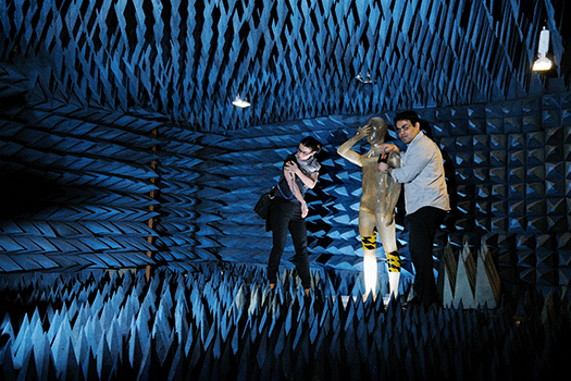 Antenna lab researchers