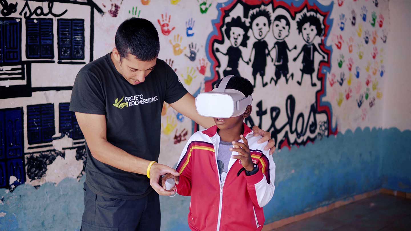 Educational activity with Atlantis VR in Cabo Verde