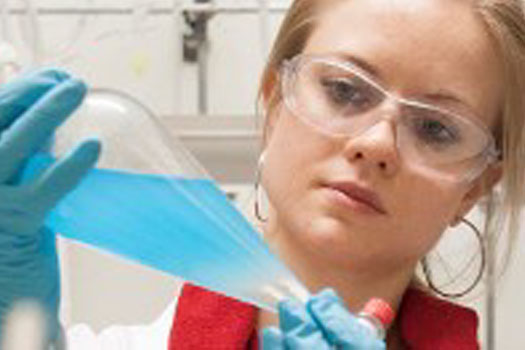 Scientist working in laboratory, Pipette and test tube