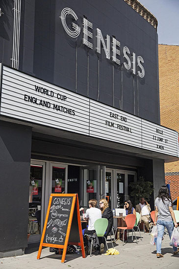 The beautifully renovated Genesis cinema in Stepney Green shows blockbusters and independent films.