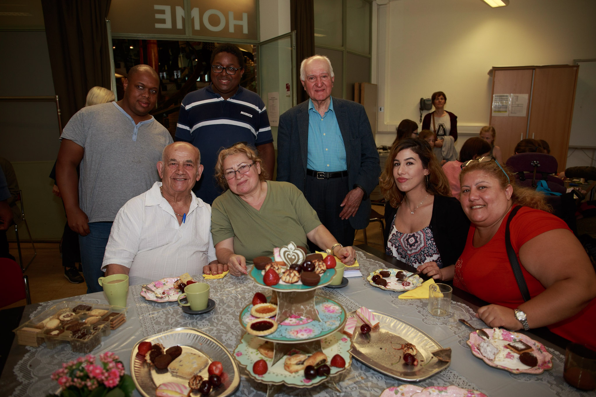 Local residents enjoyed tea and cake at the final indoor street party of the 'Home City Street' project.